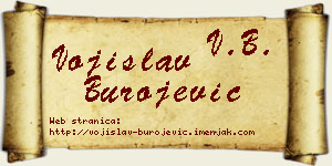 Vojislav Burojević vizit kartica